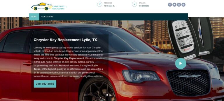 Chrysler Key Replacement 768x346