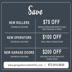 Garage Door Cedar Hill TX coupon