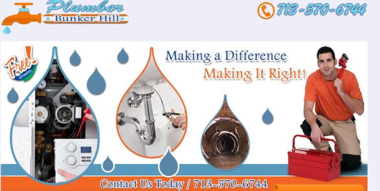 Plumber Bunker Hill TX 768x387