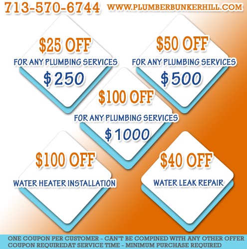Plumber Bunker Hill TX offers