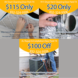 911 Dryer Vent Cleaning Deer Park TX Coupon
