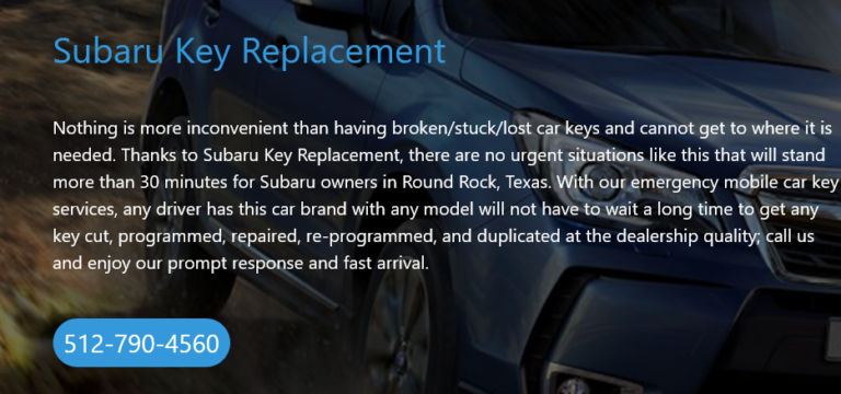 Screenshot 2024 12 18 at 06 23 48 Subaru Key Replacement Locked Out Round Rock TX 78664 768x360