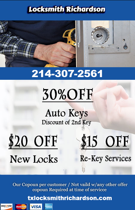 TX Locksmith Richardson coupon