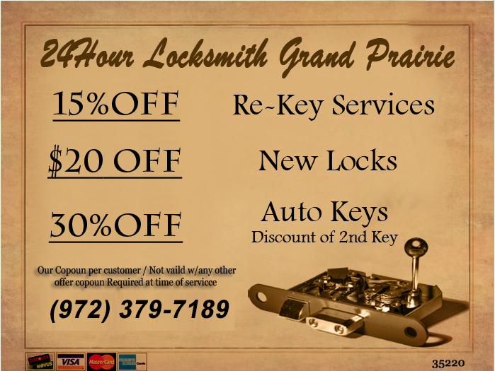 24 HR Locksmith Grand Prairie coupon