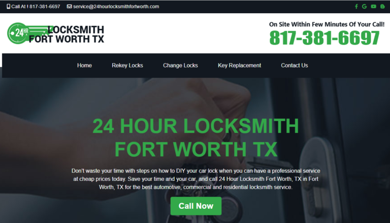 24 Hour Locksmith Fort Worth cover 768x440