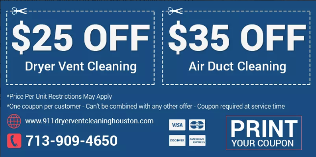 911 dryer vent cleaning houston