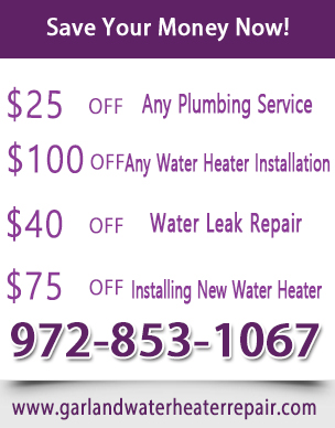 Coupon Garland Water Heater Repair
