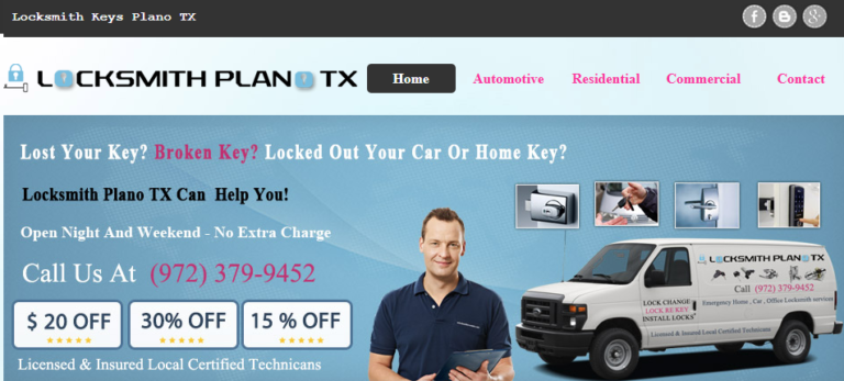 Locksmith Plano Texas cover 768x347