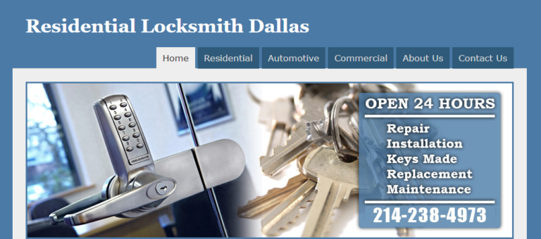 Residential Locksmith Dallas TX cover 768x340