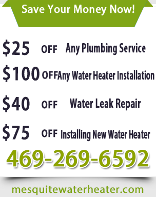 special offer Mesquite TX Water Heater