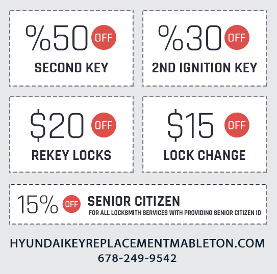 Hyundai Key Replacement Mableton Coupon