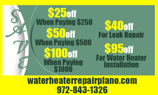 couponWater Heater Repair Plano TX