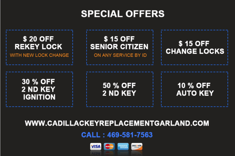Cadillac Key Replacement Garland coupon 768x511