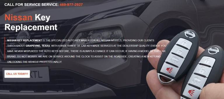 Nissan Key Replacement Grapevine cover 768x342