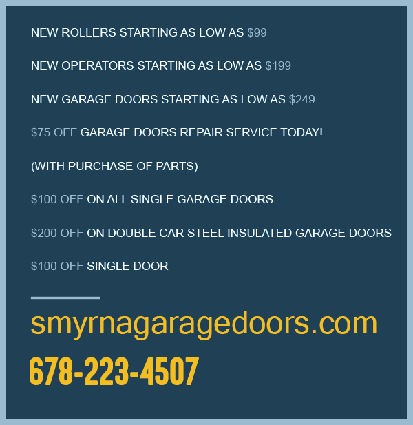 Smyrna Garage Doors Coupon