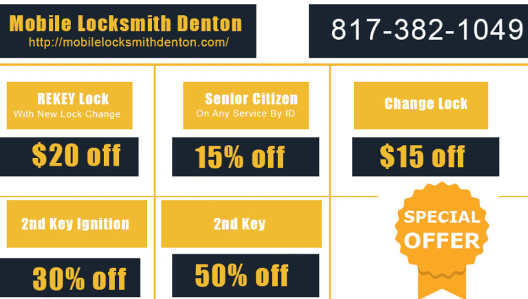 Mobile Locksmith Denton coupon 768x435