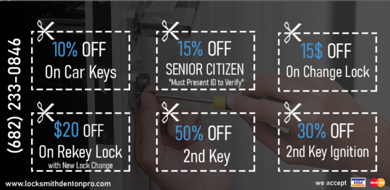 Locksmith Denton Pro coupon 768x374