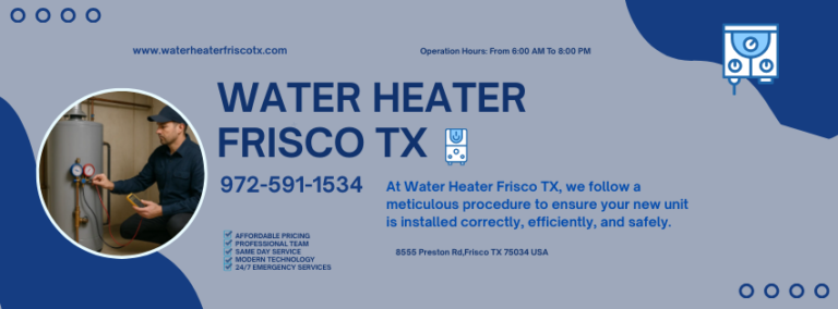 Water Heater Frisco TX 415 768x284