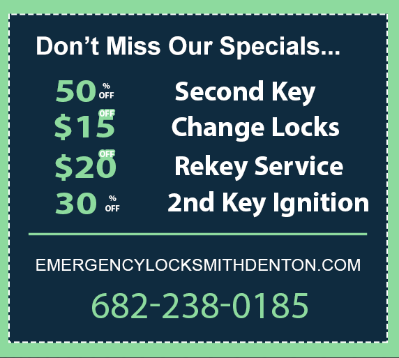 Emergency Locksmith Denton coupon