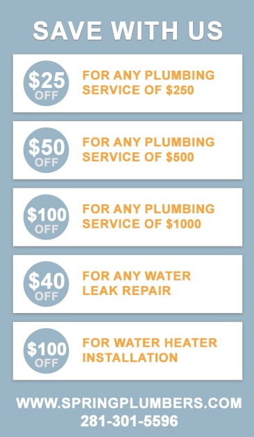 Plumbers in Spring Texas offers