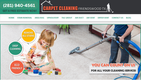 Cleaning Carpet Friendswood header