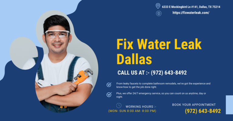 Fix Water Leak Dallas cover full 768x401