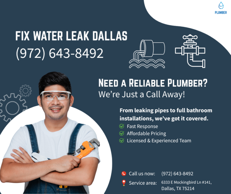Fix Water Leak Dallas posts full 768x644