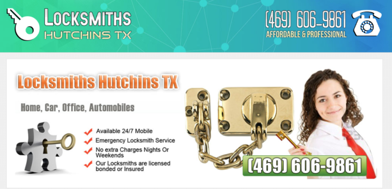 Locksmiths Hutchins TX cover 768x370