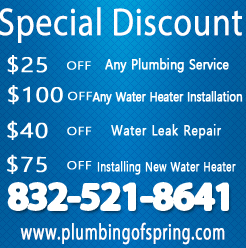 Plumbing of spring TX offers