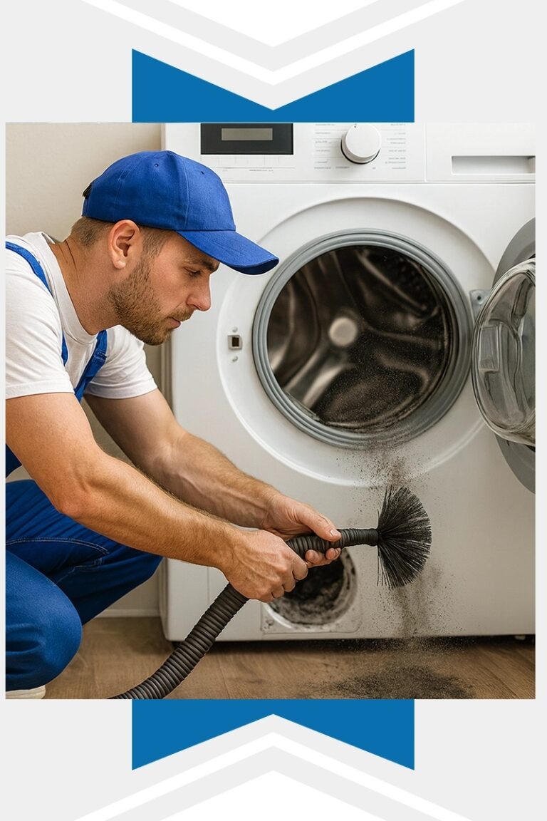 clogged dryer duct cleaning 768x1152