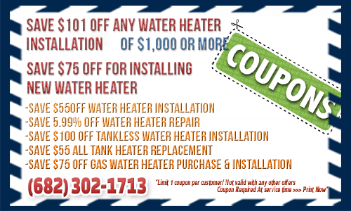 coupon2 Fort Worth TX Water Heater