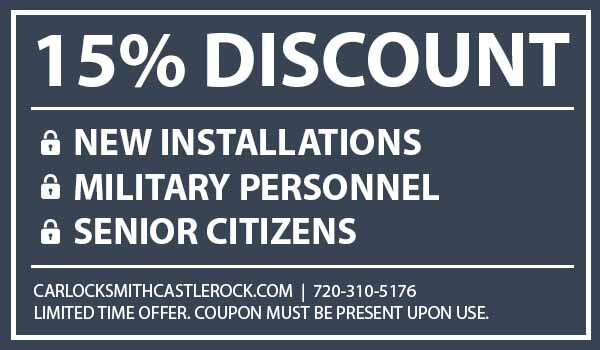 locksmith discount coupon castle rock
