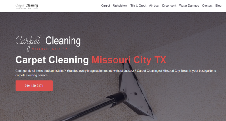 Steam Carpet Cleaning Missouri City header 768x412
