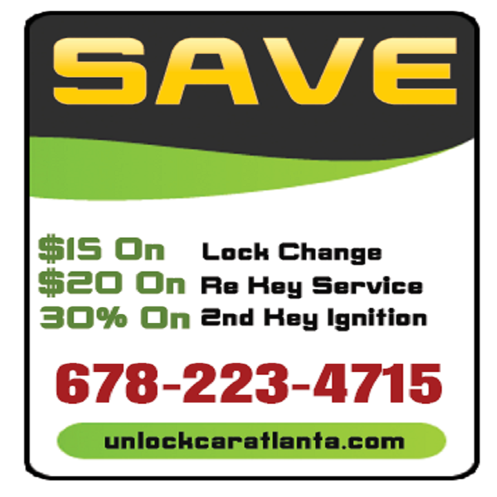 Unlock Car Atlanta Coupon 1