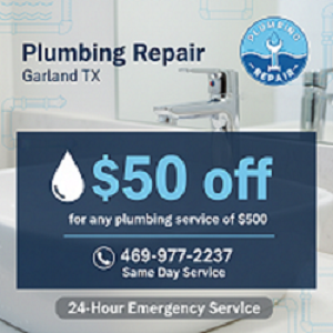 coupon plumbing repair garland