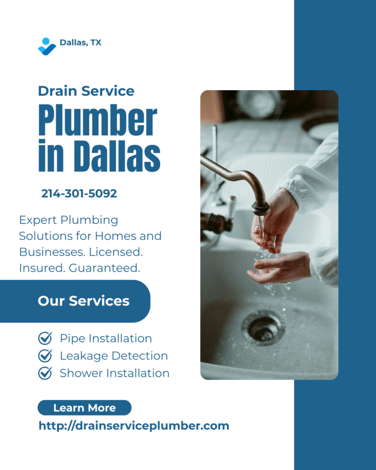 Blue White Modern Plumbing Services Instagram Post 768x960