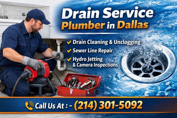 Drain Service Plumber in Dallas cover3
