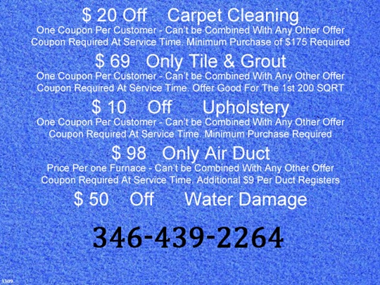 carpet cleaner katy special offers