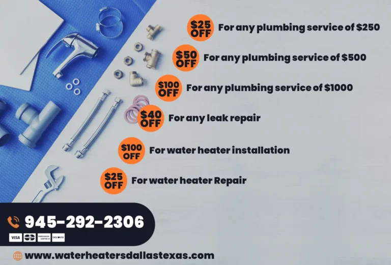 coupon Water Heater Arlington TX  768x521