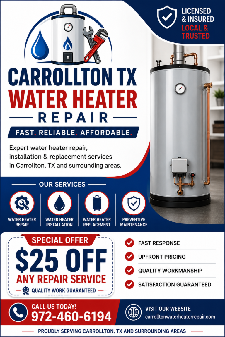 Carrolton TX Water Heater Repair POST 768x1152