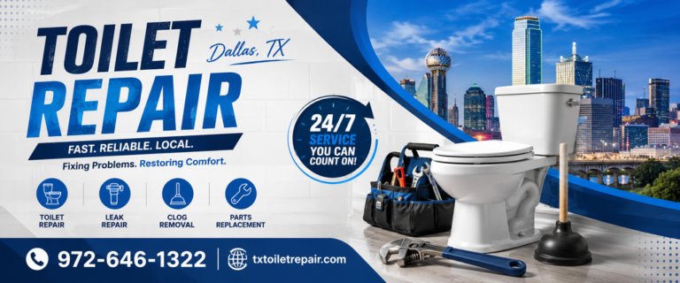 TX Toilet Repair Dallas TX cover full 768x320