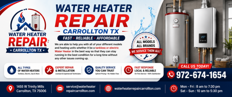 Water Heater Repair Carrollton TX COVER 2 1 768x320