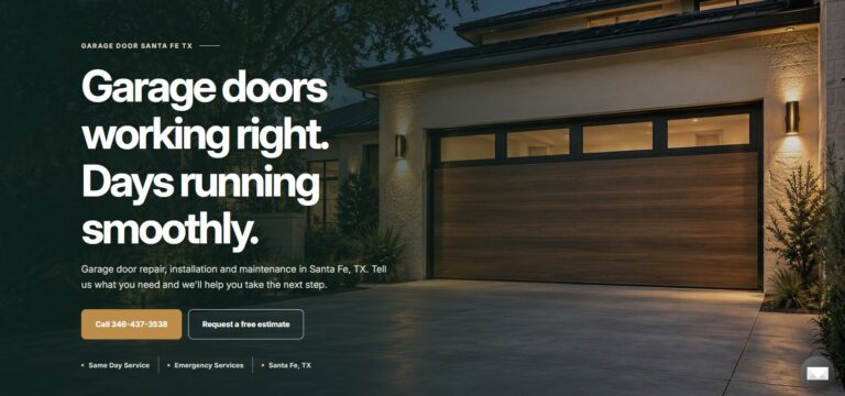 Banner Garage Door Santa Fe TX 768x360