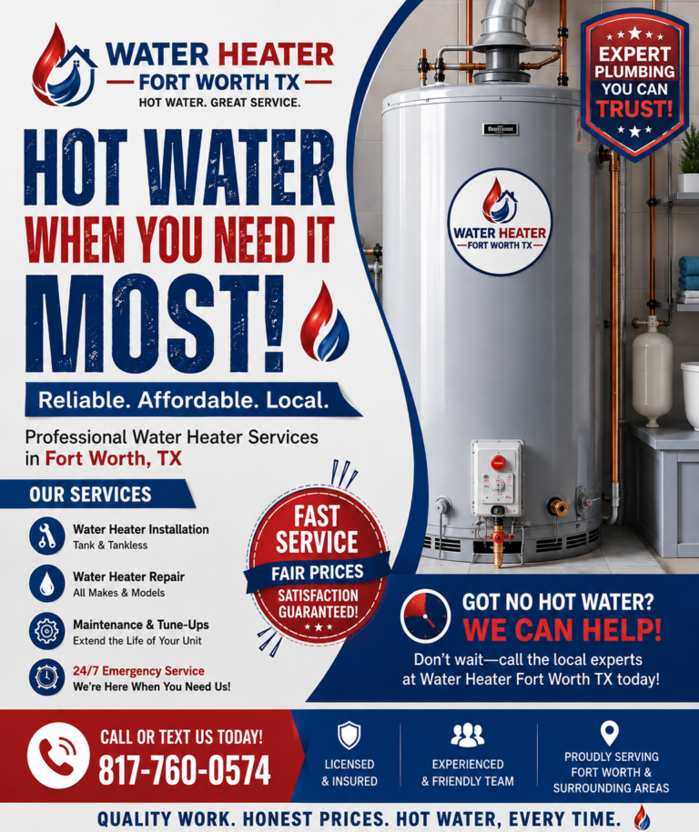 Water Heater Fort Worth TX posters 768x915