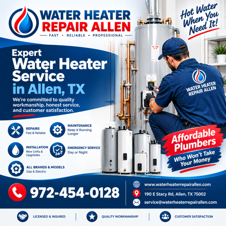 Water Heater Repair Allen poster 4 768x768