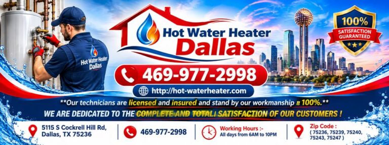 Hot Water Heater Dallas covers 768x286