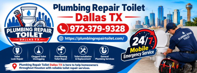 Plumbing Repair toilet Dallas TX cover 768x286