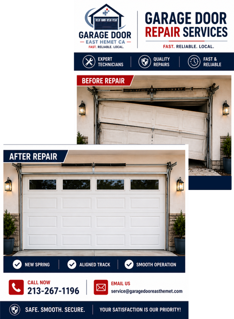 garage door before after repair 768x1044