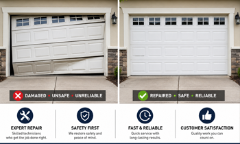 garage door before and after